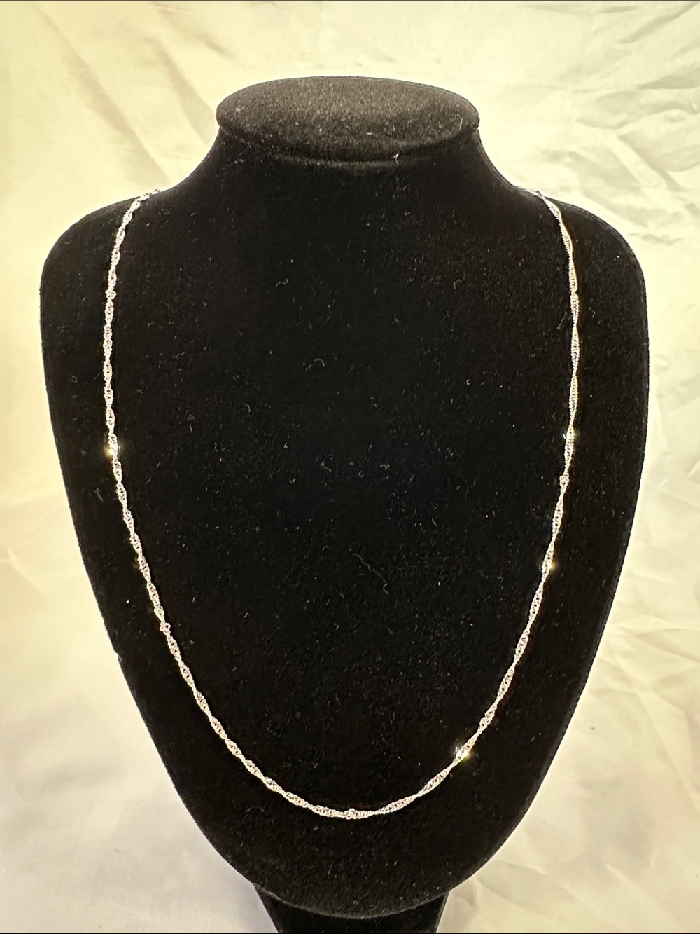 671: Brand New 925 Sterling Silver 24” 1.5mm Adjustable Singapore Necklace